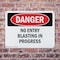 Signmission No Entry Blasting In Progress Danger Sign, Plastic, 14in W x 10in L, 2PK OS-2PACK-DS-P-1014-L-2492 - alternate 5